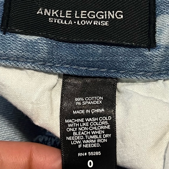 Express Stella Low Rise Skinny Ankle Legging Jean polka dot distressed s… - Picture 5 of 7